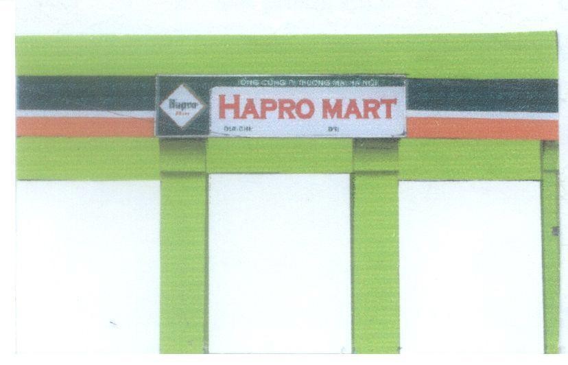 Mẫu nhãn hiệu HAPRO MART tổng công ty thương mại Hà Nội