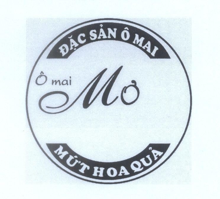 Mẫu nhãn hiệu Ô mai Mơ Đặc sản ô mai Mứt hoa quả