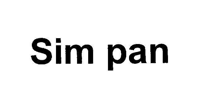 Mẫu nhãn hiệu Sim pan