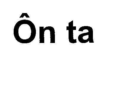 Mẫu nhãn hiệu Ôn ta