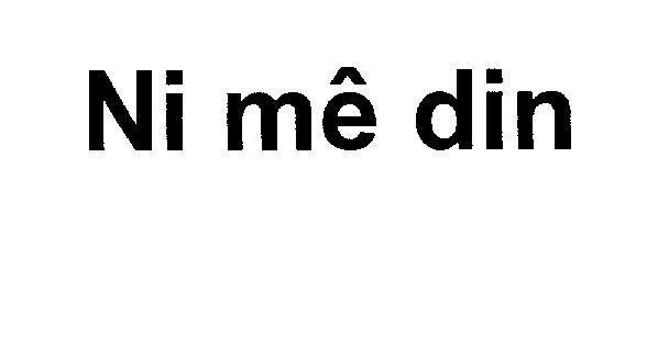 Mẫu nhãn hiệu Ni mê din