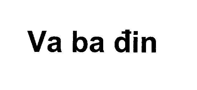 Mẫu nhãn hiệu Va ba đin