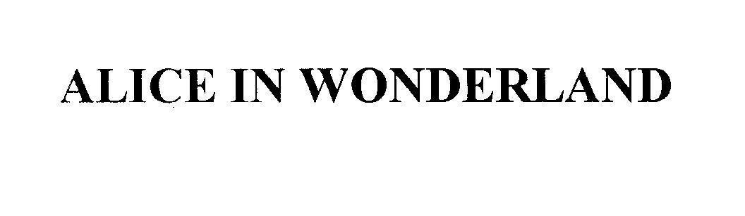 Mẫu nhãn hiệu ALICE IN WONDERLAND
