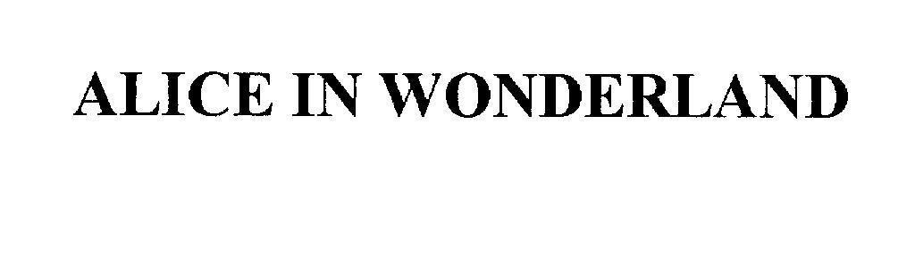 Mẫu nhãn hiệu ALICE IN WONDERLAND