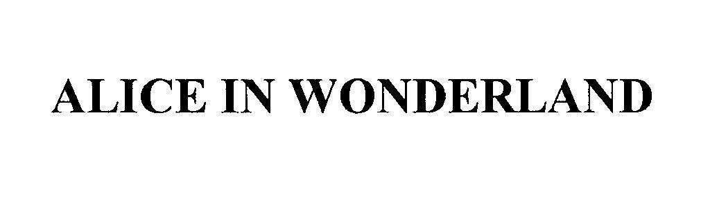 Mẫu nhãn hiệu ALICE IN WONDERLAND