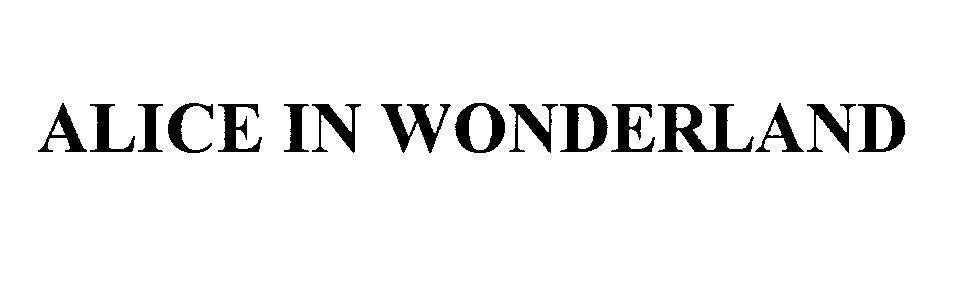 Mẫu nhãn hiệu ALICE IN WONDERLAND