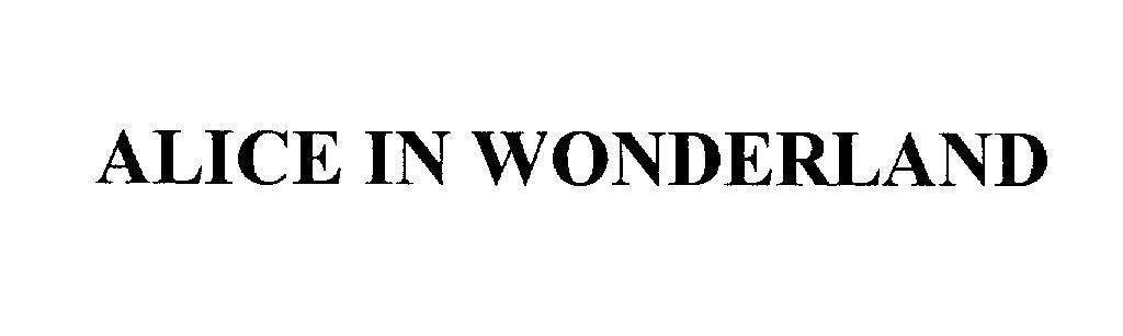 Mẫu nhãn hiệu ALICE IN WONDERLAND