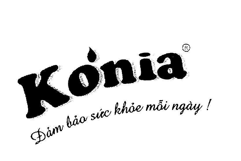 Mẫu nhãn hiệu Konia Đảm bảo sức khỏe mỗi ngày!
