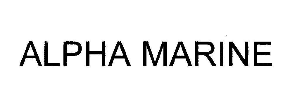 Mẫu nhãn hiệu ALPHA MARINE