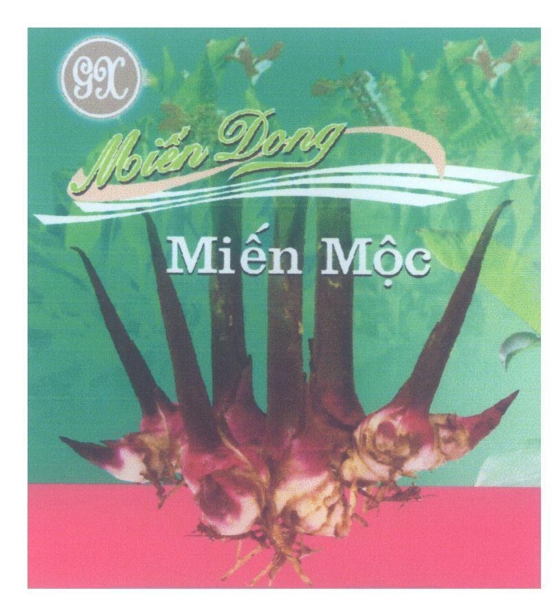 Mẫu nhãn hiệu gx Miến Dong Miến Mộc