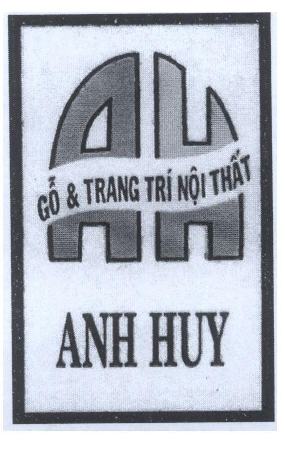 Mẫu nhãn hiệu AH Anh Huy Gỗ & Trang trí nội thất