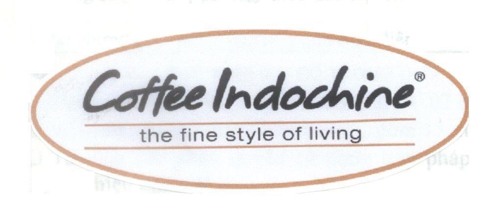 Mẫu nhãn hiệu Coffee Indochine the fine style of living
