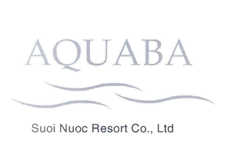 Mẫu nhãn hiệu AQUABA Suoi Nuoc Resort Co., Ltd