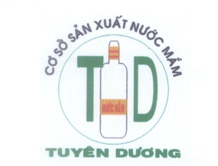 Mẫu nhãn hiệu T D Tuyên Dương nước mắm Cơ sở sản xuất nước mắm