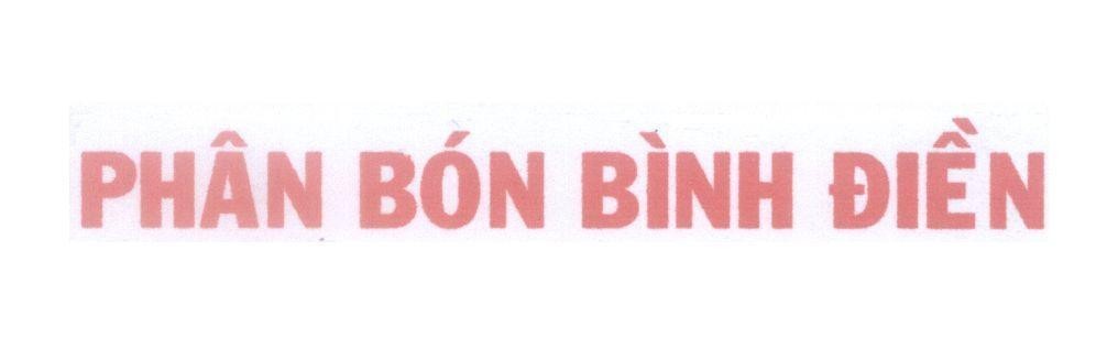 Mẫu nhãn hiệu Phân Bón Bình Điền