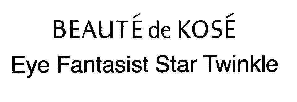 Mẫu nhãn hiệu Beauté de Kosé Eye Fantasist Star Twinkle
