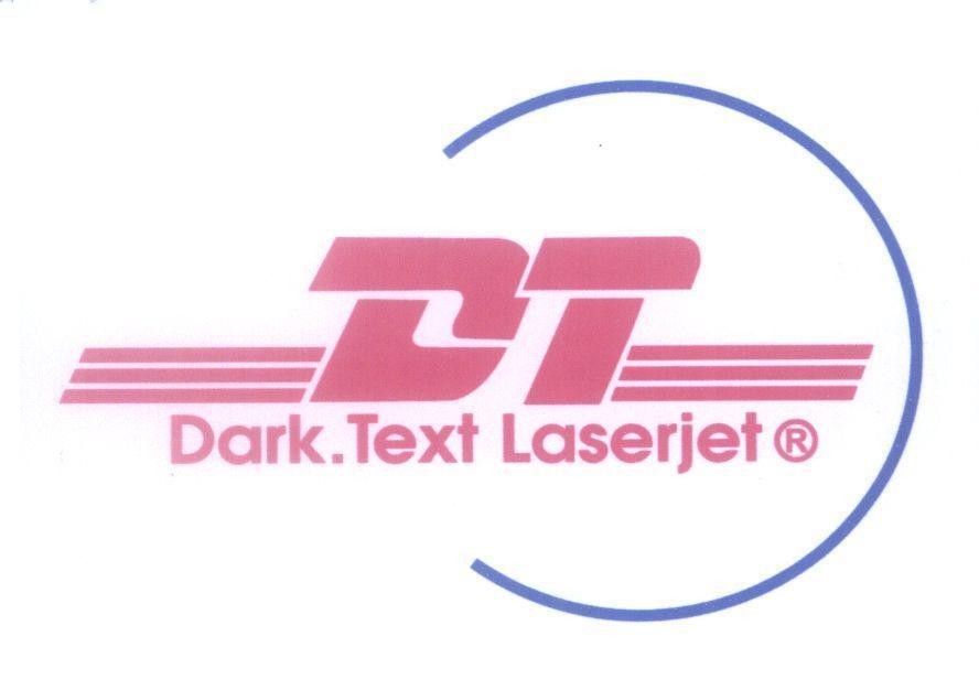 Mẫu nhãn hiệu DT Dark.Text Laserjet