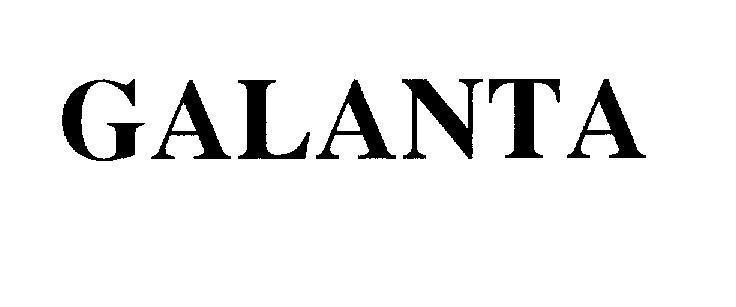 Mẫu nhãn hiệu GALANTA