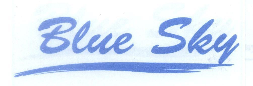 Mẫu nhãn hiệu Blue Sky