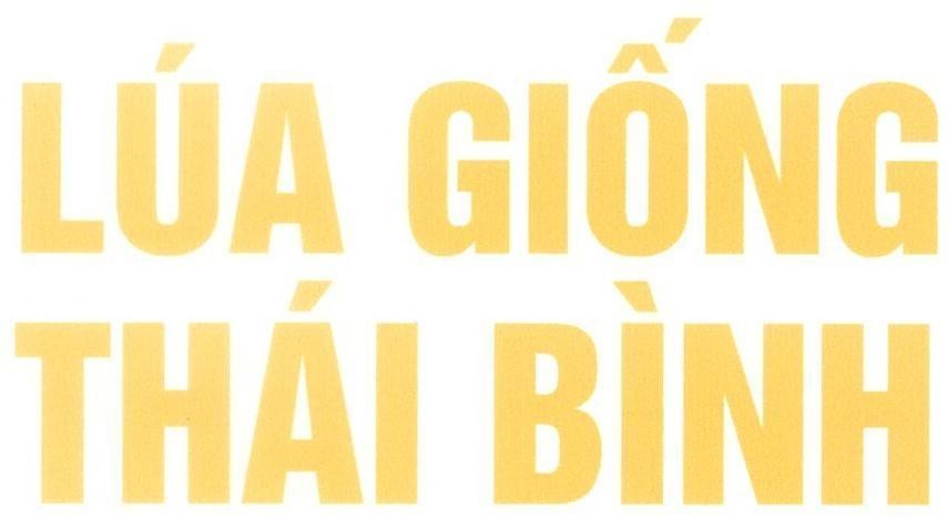 Mẫu nhãn hiệu Lúa giống Thái Bình