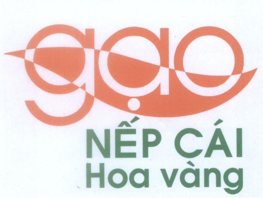 Mẫu nhãn hiệu gạo Nếp cái Hoa vàng