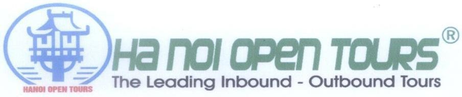 Mẫu nhãn hiệu HANOI OPEN TOURS The Leading Inbound - Outbound Tours