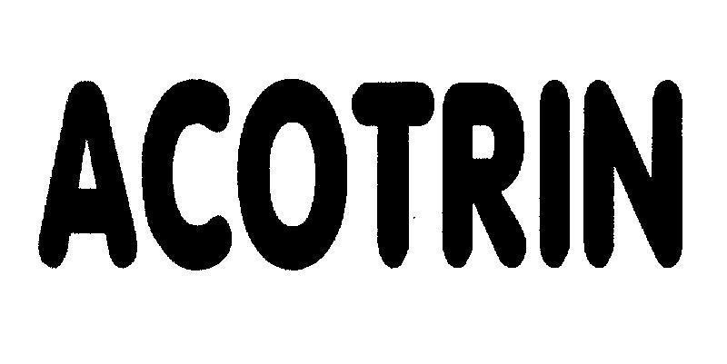 Mẫu nhãn hiệu ACOTRIN