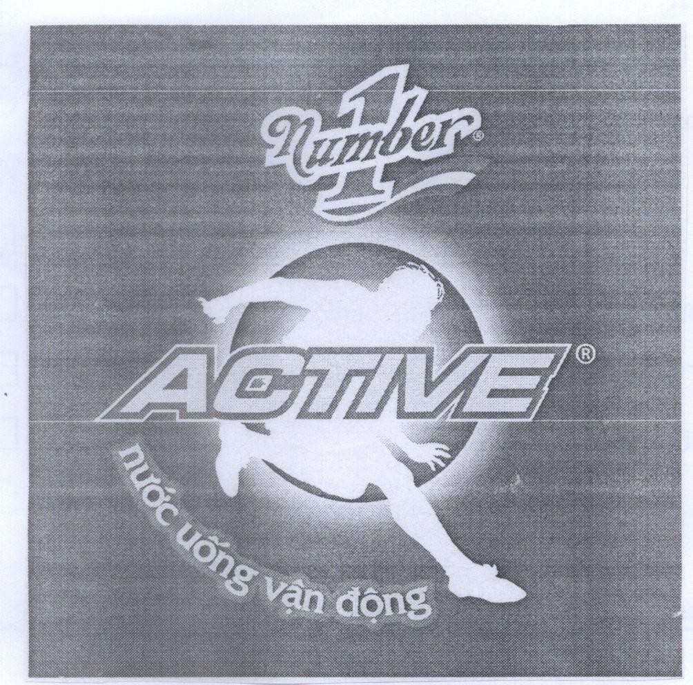 Mẫu nhãn hiệu Number 1 ACTIVE nước uống vận động