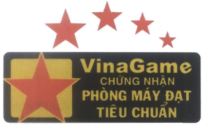 Mẫu nhãn hiệu VinaGame Chứng nhận Phòng máy đạt tiêu chuẩn