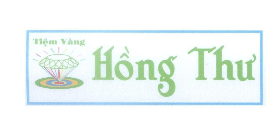 Mẫu nhãn hiệu Hồng Thư Tiệm vàng