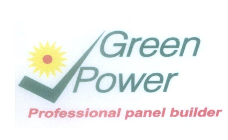 Mẫu nhãn hiệu V Green Power Professional panel builder