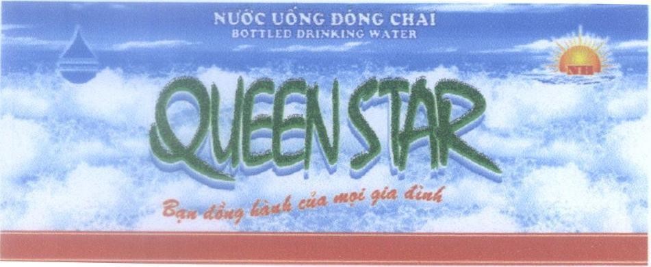 Mẫu nhãn hiệu NH QUEENSTAR Nước uống đóng chai BOTTLED DRINKING WATER Bạn đồng hành của mọi gia đình