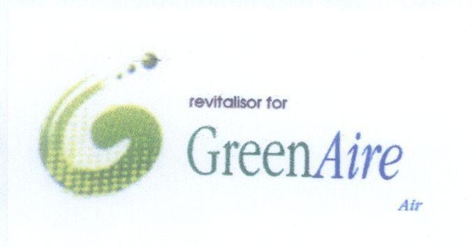 Mẫu nhãn hiệu GreenAire Air revitalisor for