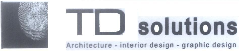 Mẫu nhãn hiệu TD solutions Architecture - interior design - graphic design