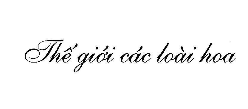 Mẫu nhãn hiệu Thế giới các loài hoa