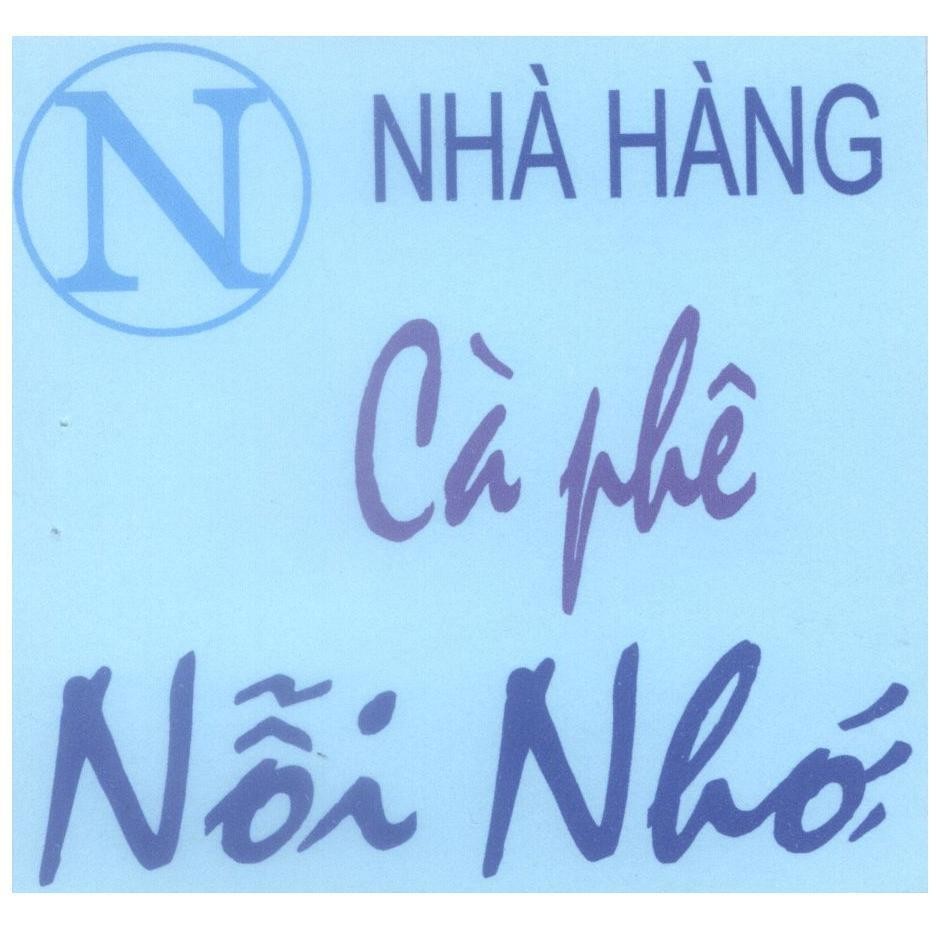 Mẫu nhãn hiệu N Nhà hàng Cà phê Nỗi Nhớ