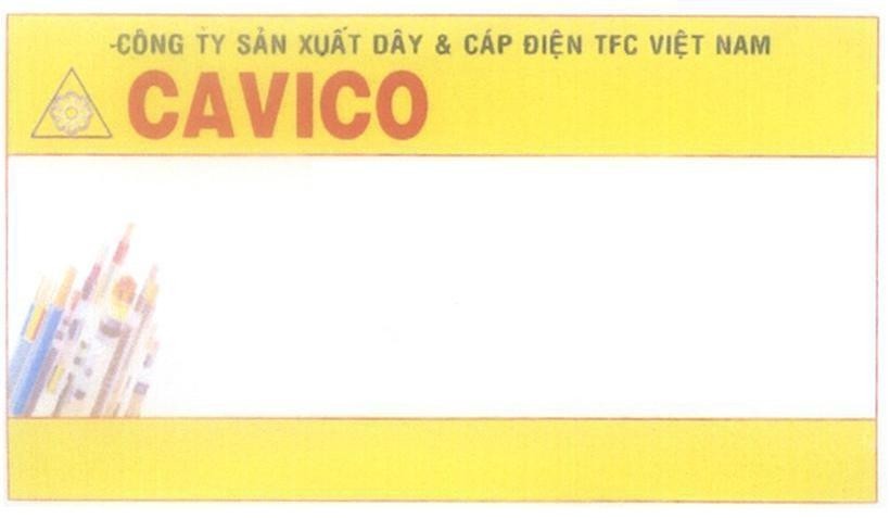 Mẫu nhãn hiệu CAVICO Công Ty Sản Xuất Dây & Cáp Điện TFC Việt Nam