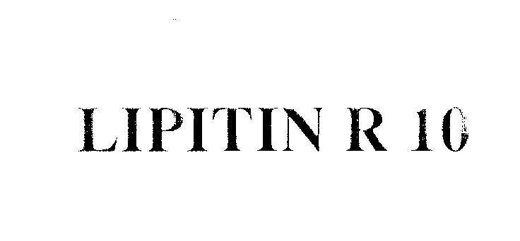 Mẫu nhãn hiệu LIPITIN R 10