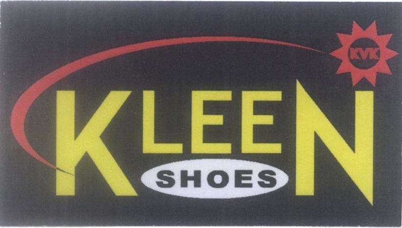 Mẫu nhãn hiệu KVK KLEEN SHOES