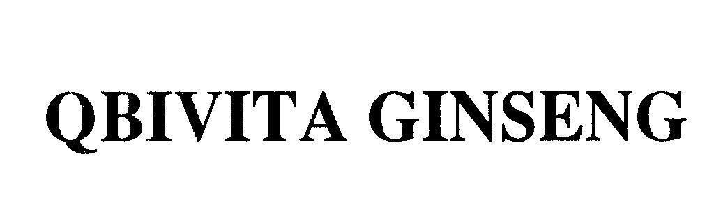 Mẫu nhãn hiệu QBIVITA GINSENG