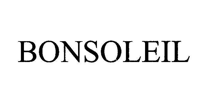 Mẫu nhãn hiệu BONSOLEIL