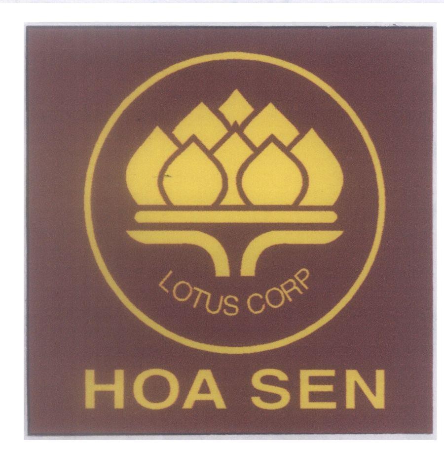 Mẫu nhãn hiệu LOTUS CORP HOA SEN