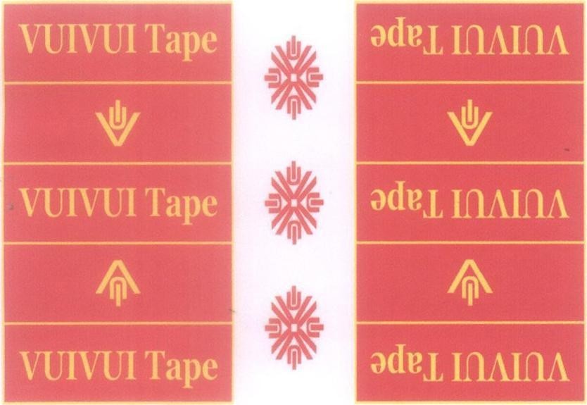 Mẫu nhãn hiệu VUIVUI Tape V U I