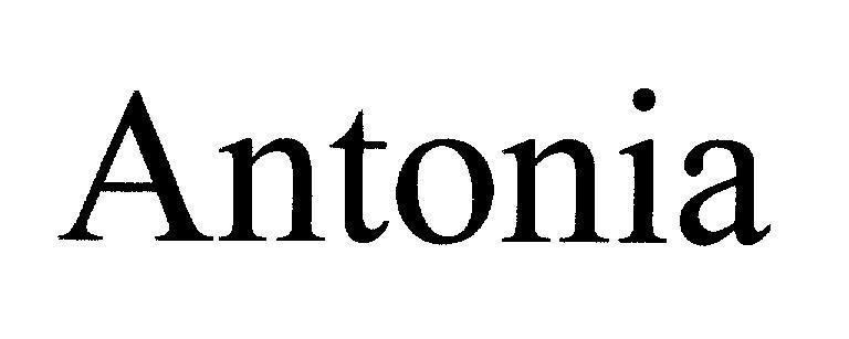 Mẫu nhãn hiệu Antonia