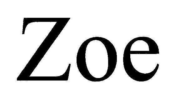 Mẫu nhãn hiệu Zoe