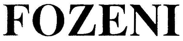 Mẫu nhãn hiệu FOZENI