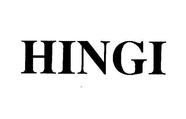 Mẫu nhãn hiệu HINGI