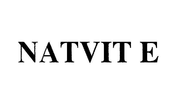 Mẫu nhãn hiệu NATVIT E