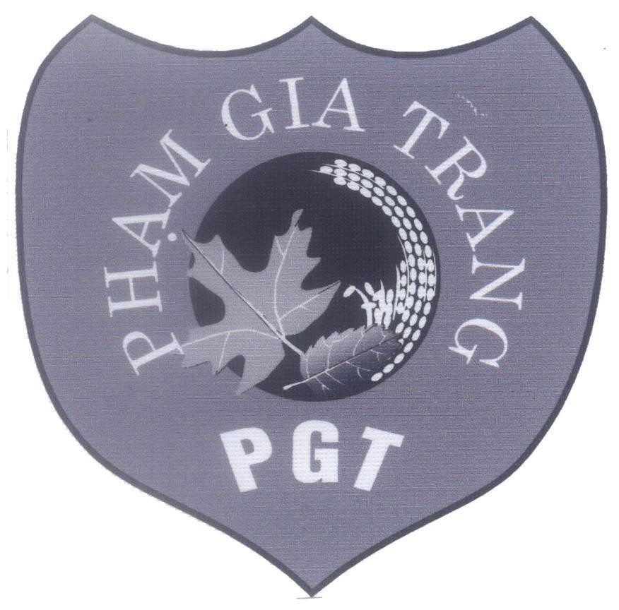 Mẫu nhãn hiệu Phạm Gia Trang PGT
