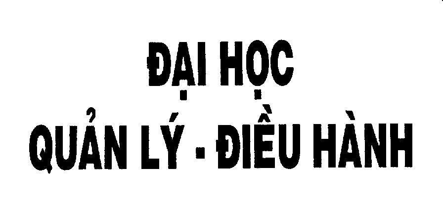 Mẫu nhãn hiệu Đại học quản lý - điều hành